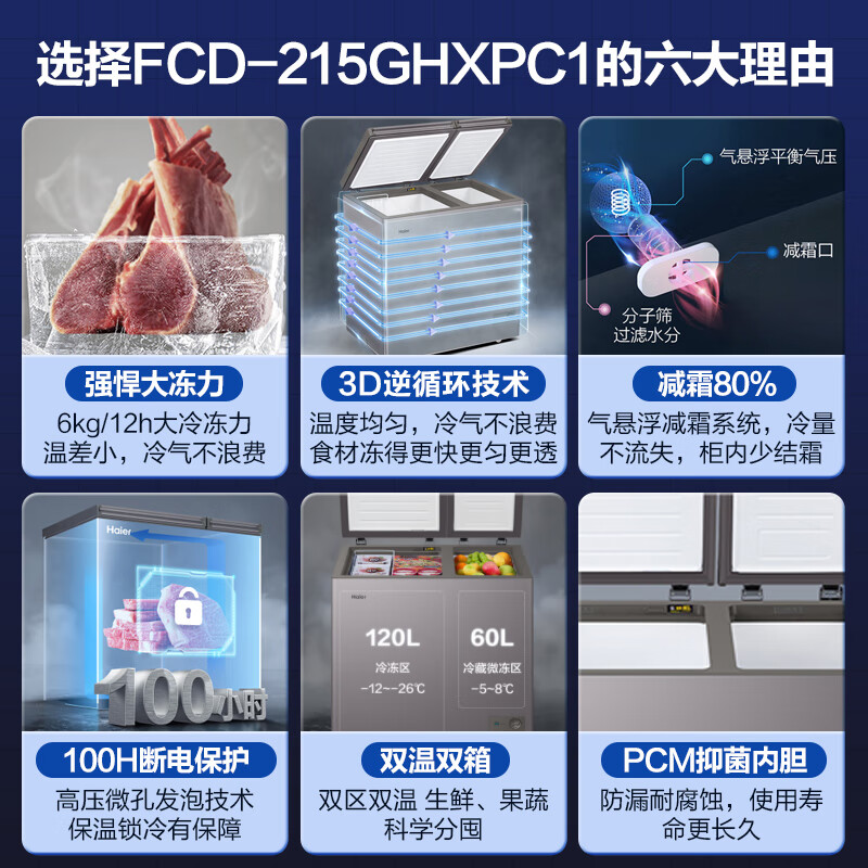 海尔FCD-179GHXPCD冷柜性价比如何？评测报告来了！