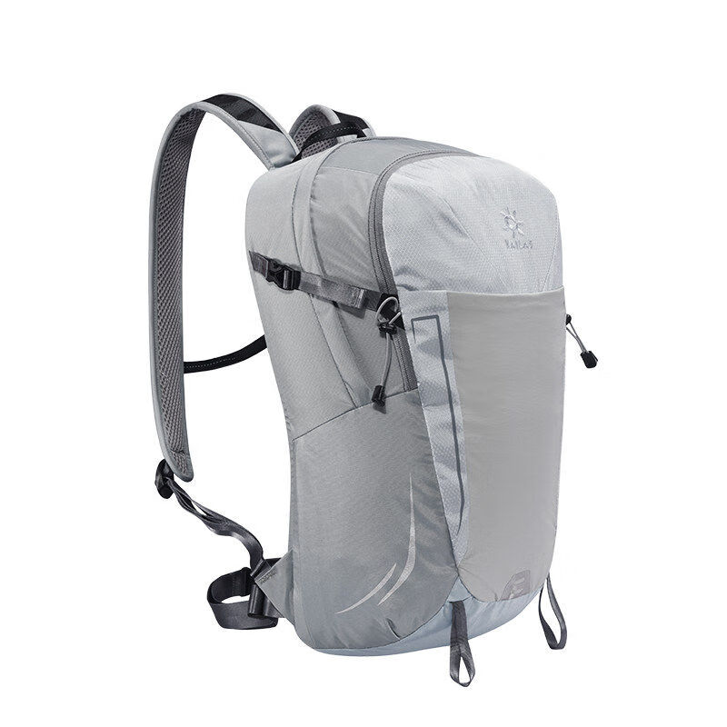 背包户外旅行运动登山包20l 轻量透气耐磨徒步双肩背包 浅灰色 20升