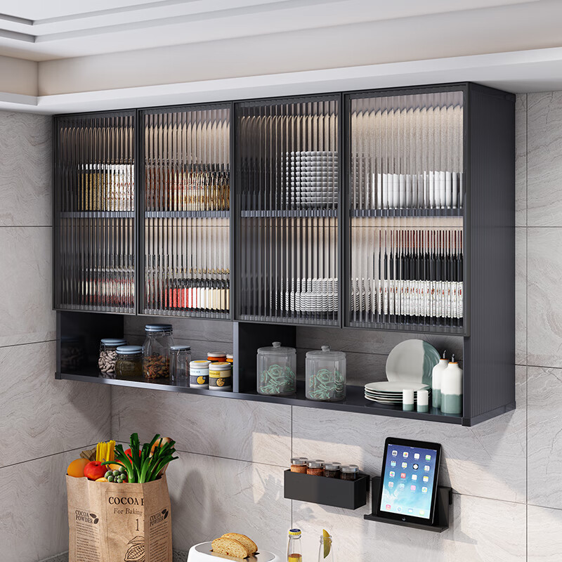 墙壁柜壁挂式收纳柜调料柜厨房柜子储 默认发灰色柜体玻璃颜色备注 整