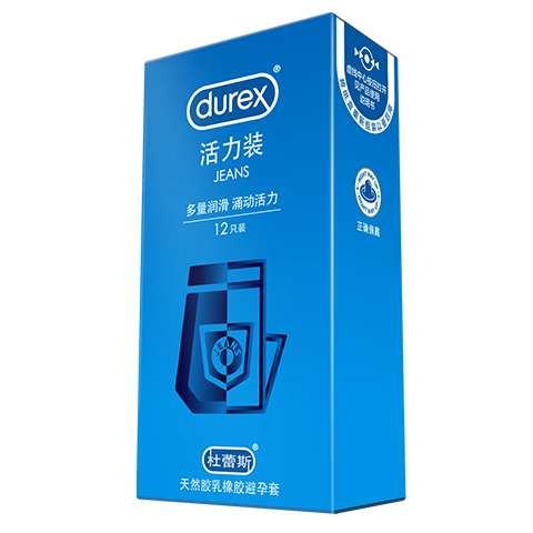 杜蕾斯durex 中号避孕套 活力装12只 男用安全套计生用品