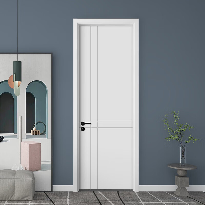 普若德室内门卧室门无漆门生态门轻奢套装木门实木复合烤漆房间门 免