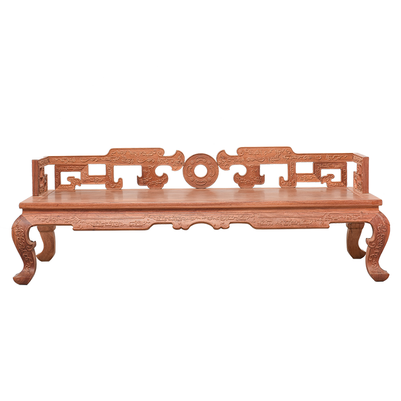 唐煌軒紅木家具緬甸花梨（學(xué)名：大果紫檀）羅漢床實(shí)木中式單人床客廳仿古躺床白胚