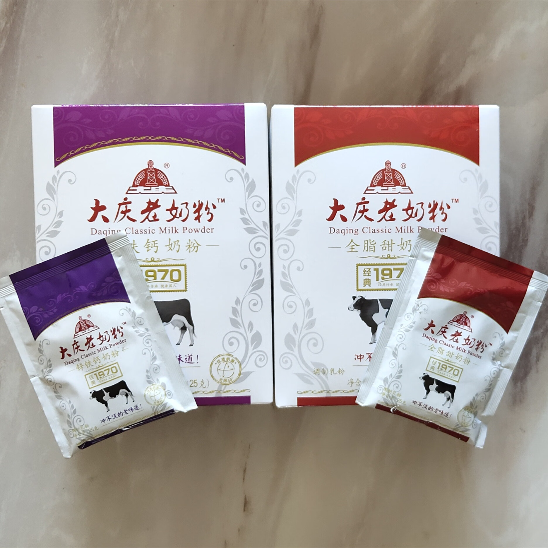 哺食旺大庆老奶粉老式牛奶干吃全脂甜锌铁钙青少年学生400克盒装16小