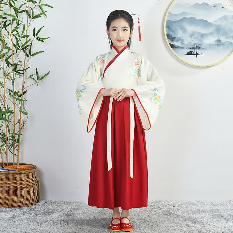 贝瑞加儿童汉服古装表演服小学生演出服中国风服装女童国学服 女款150高性价比高么？