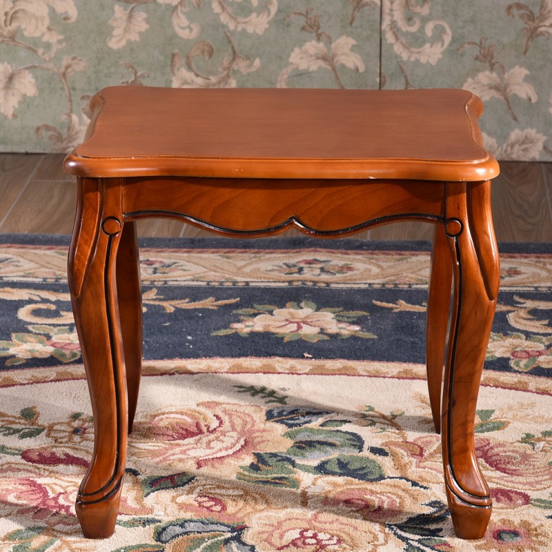 艾米河 欧式妆凳木面实木框架宝宝凳实木梳妆凳化妆凳欧式木凳方凳