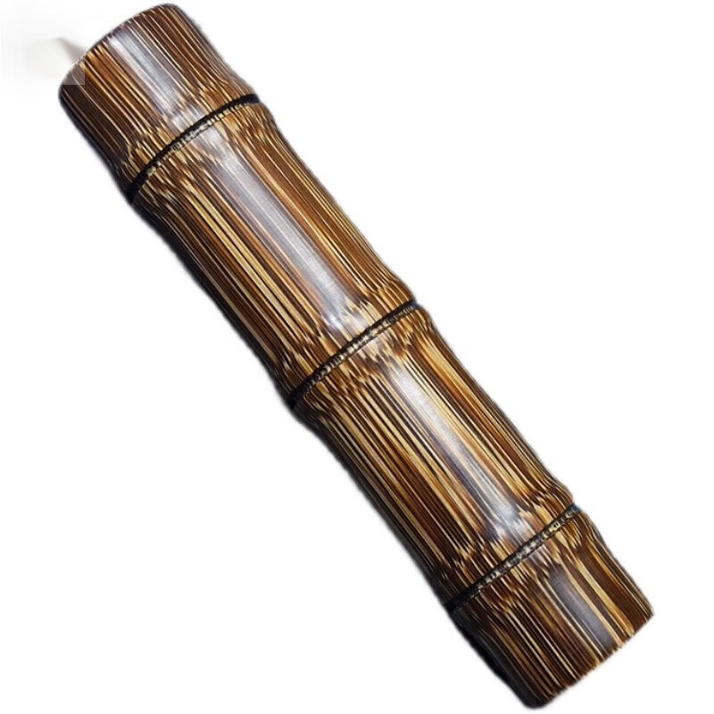 萦娪 竹把件金丝竹实心竹手把件竹子手把件竹节男士随身把玩包浆文玩