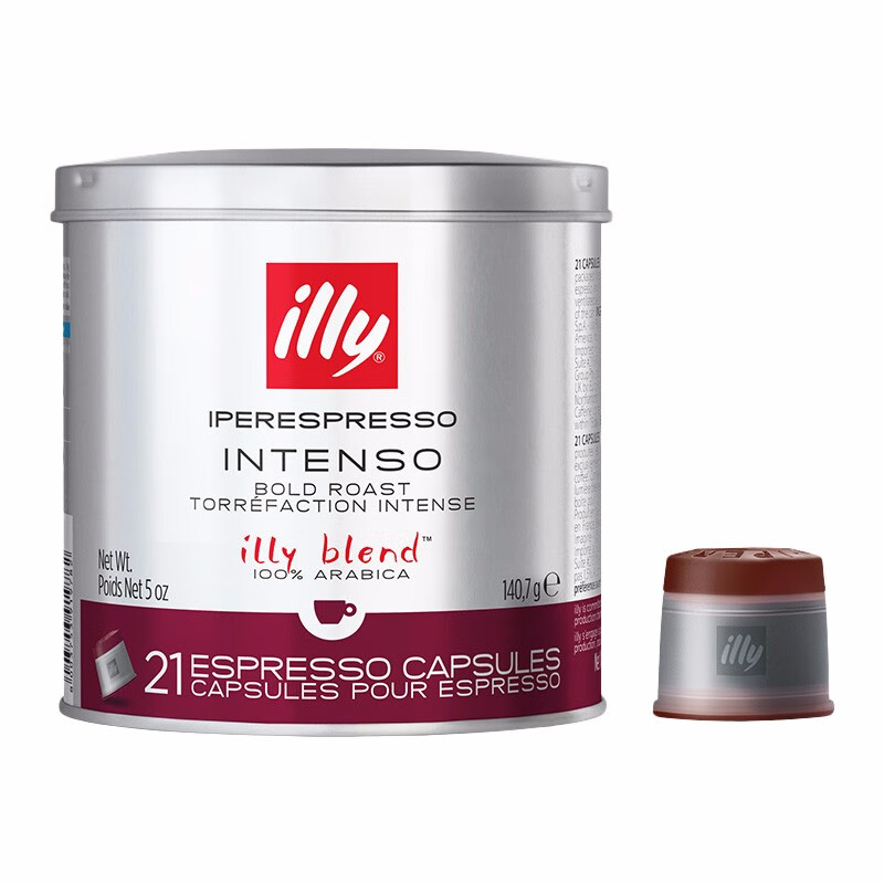 意利（illy） 经典意式浓缩咖啡胶囊（深度烘焙）21粒罐装 意大利原装进口