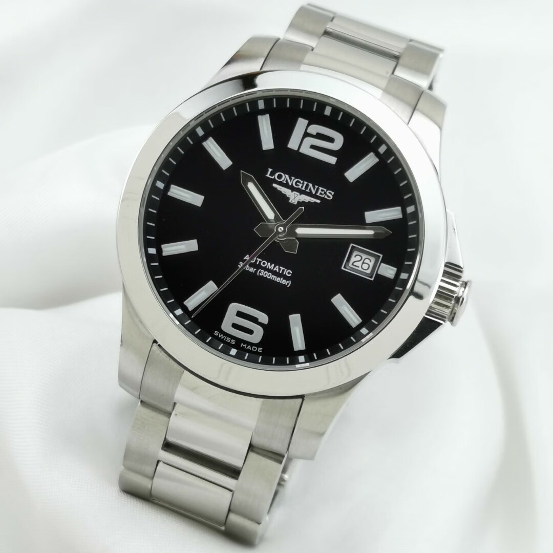 【二手95新】浪琴(longines)康卡斯系列自动机械男表奢侈品运动腕表