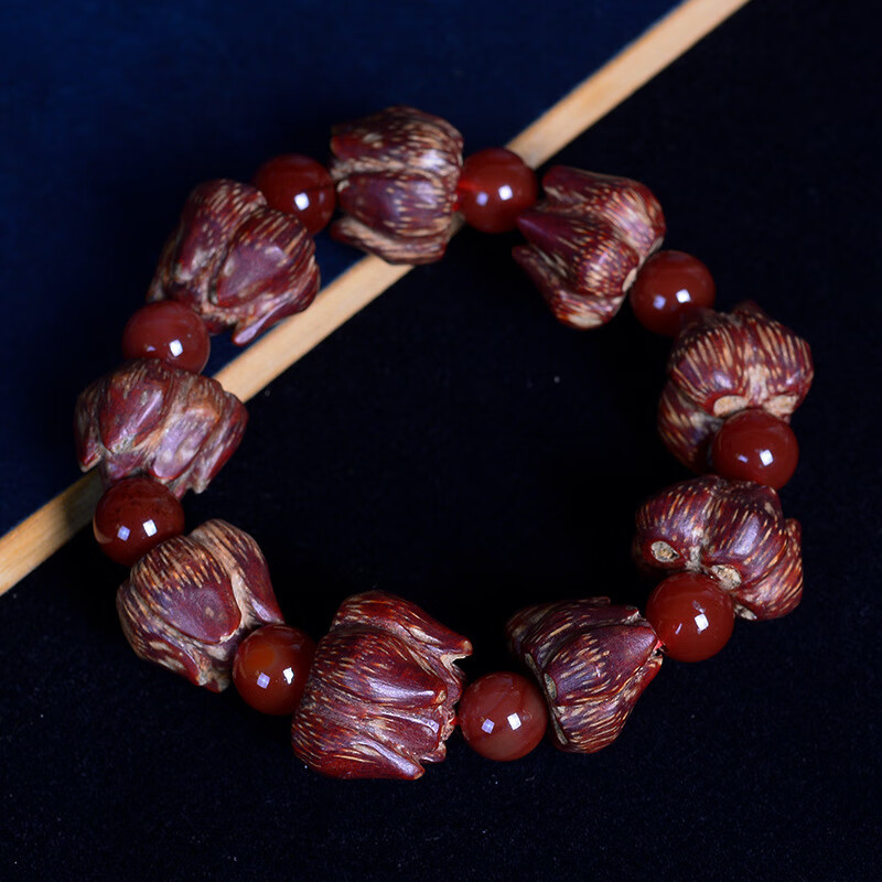 菩提子民族风手串原创手工配饰把玩文玩手串厂家批发 滴血莲花手串