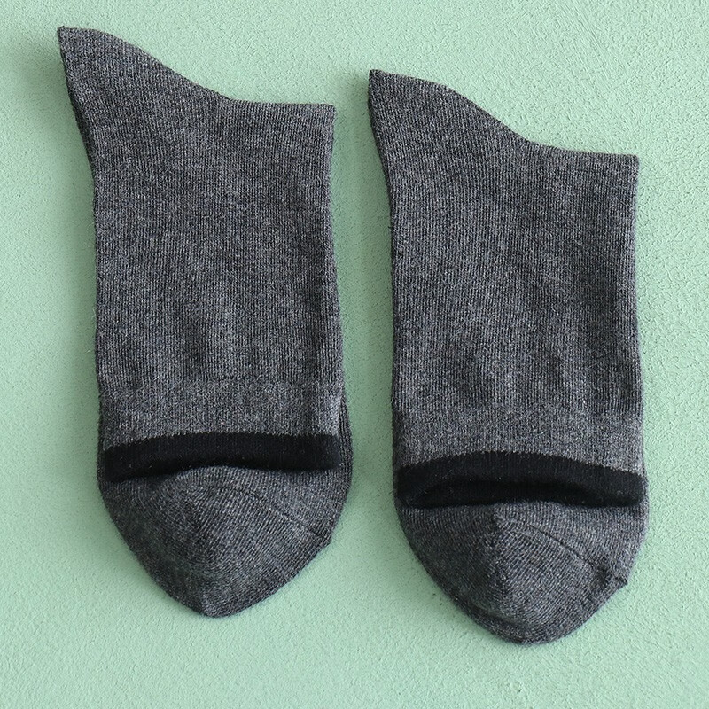 AB男士袜子长袜男基础款纯色中筒袜秋冬百搭潮袜男休闲袜 【混色随机】 4双 均码
