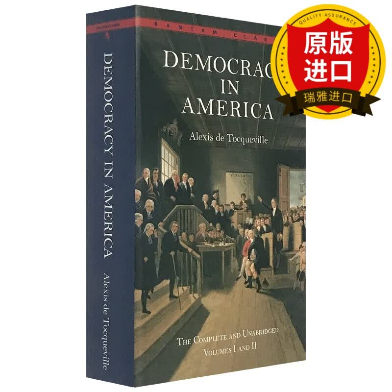 民主在美国 英文原版小说 Democracy in America 论美国的民主 英文版 社会学著作