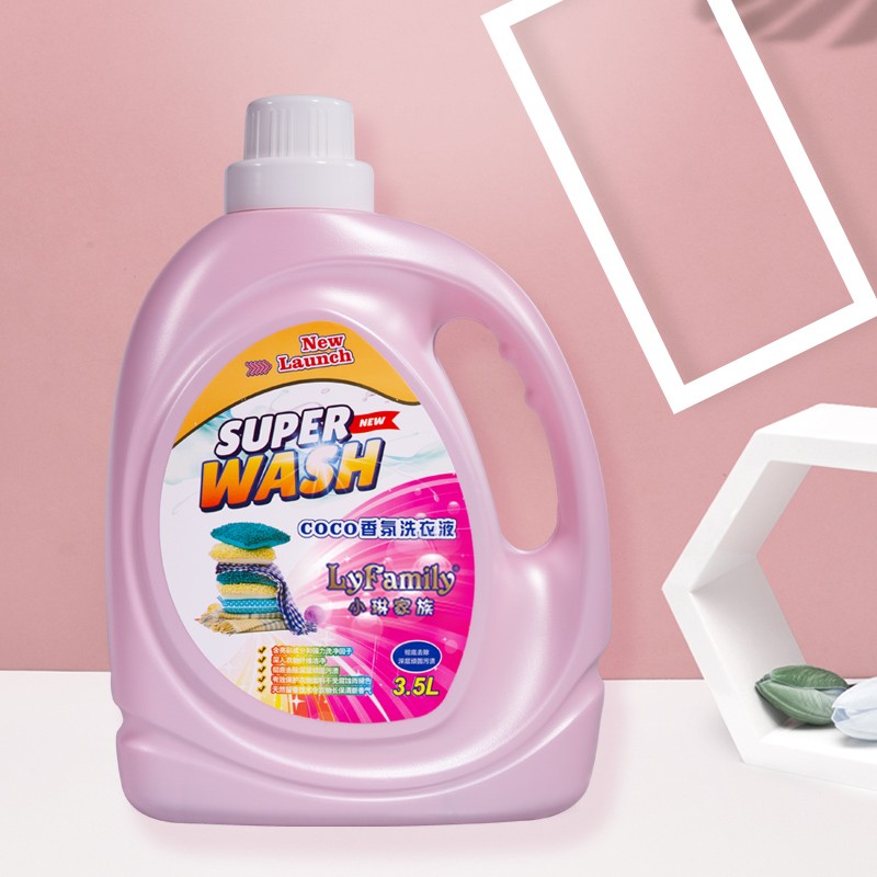 小琳家族COCO香氛香水洗衣液3.5kg持久留香大桶装家用手洗机洗去污洗衣液 单瓶装3500ml 【7斤装】