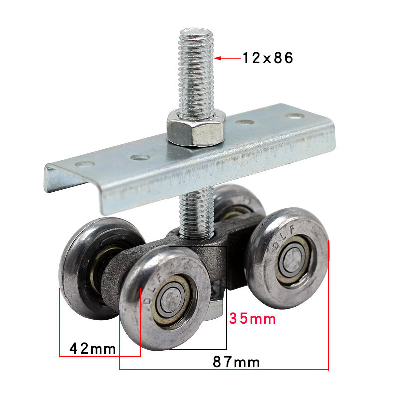 勋狸粑铁门吊滑轮厂房加重型铁吊轮移门轨道轮四轴承大门吊轮推拉门