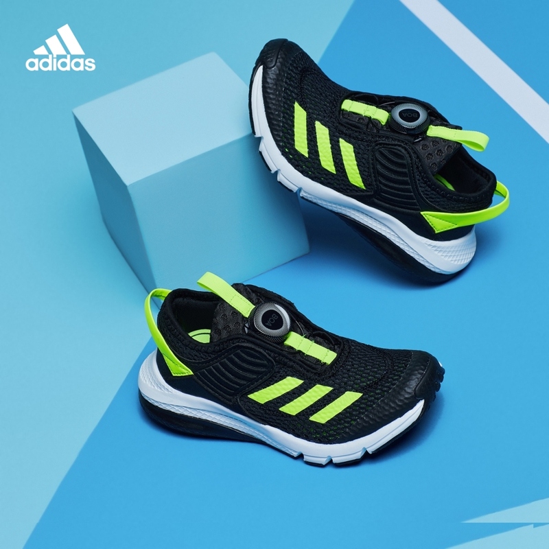 adidas阿迪达斯官网ActiveFlex Boa K小童旋转按钮运动鞋FY0280 黑/亮黄 33(200mm)