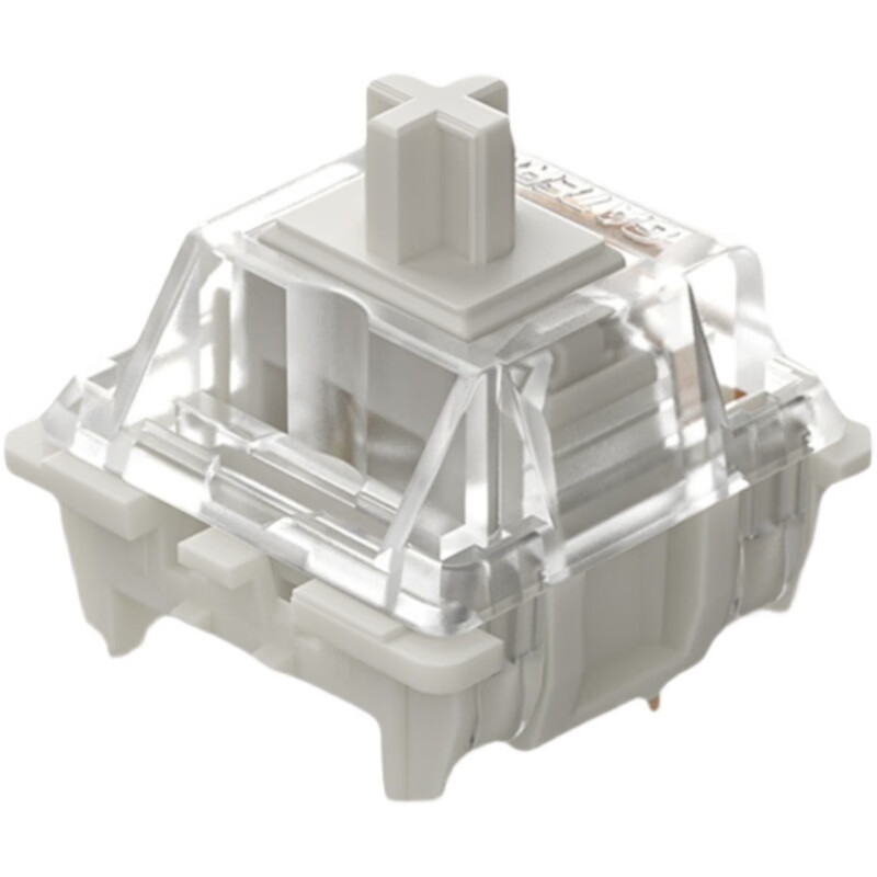 新佳达隆gateron拾光白g白pro线性38gf厂润3脚轴体 g白pro双段弹簧10