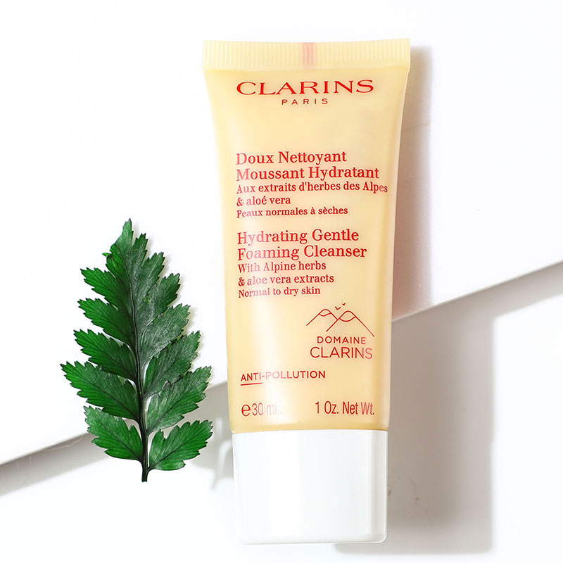 娇韵诗CLARINS 舒柔泡沫洁面乳30ml小样面部洁净温和舒缓保湿氨基酸洗面奶清洁残污深层净化送女朋友