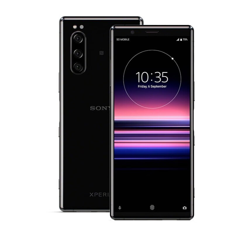 索尼(sony)x5港版手机 xperia5 j9210高通855智能安卓颜值手机 x5黑色