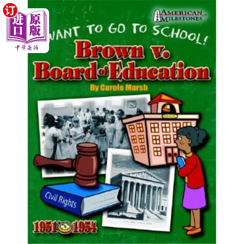 海外直订brown v. board of education: i want to go to school! 布