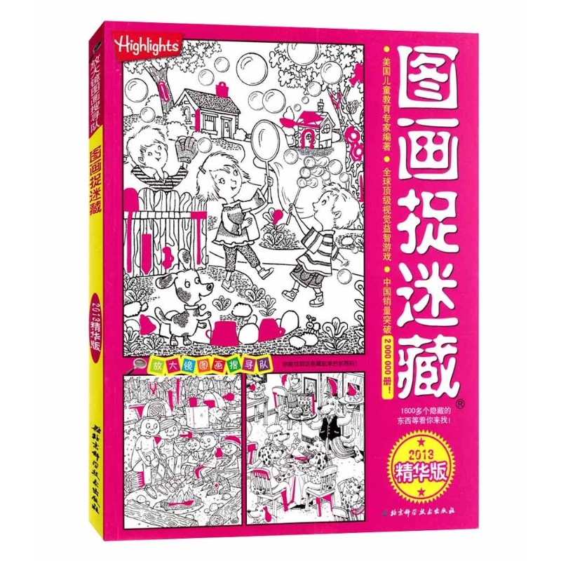 隐藏的图画捉迷藏 简笔画找不相同 视觉大发现侦探险大迷宫 益智子