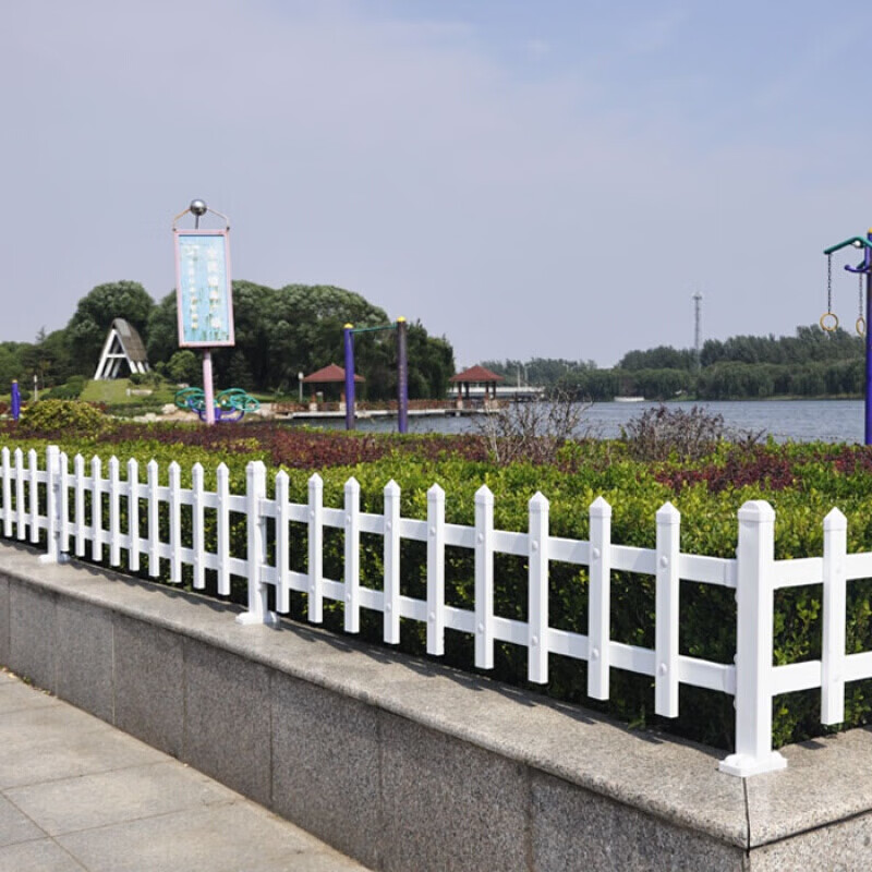 大厅 包立柱pvc塑钢花园围栏栅栏花坛草坪护栏社区幼儿园绿化护栏 纯