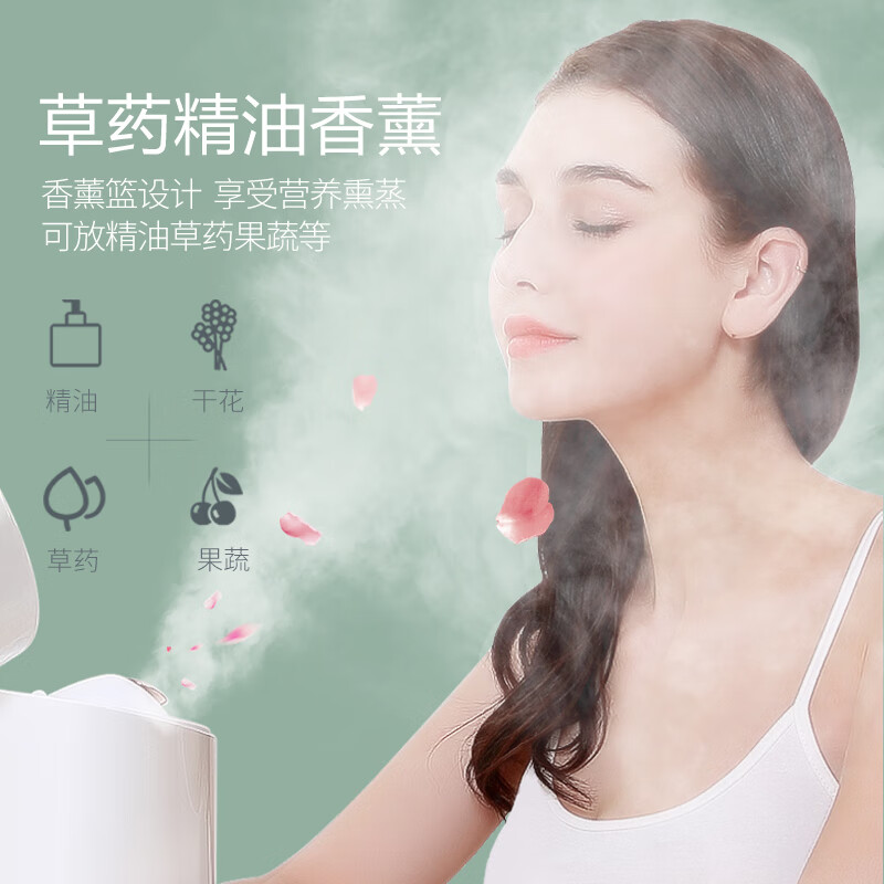 美克斯（MKS）美容仪器 蒸脸仪蒸脸器冷热喷香薰 纳米保湿喷雾补水仪家用脸部360度旋转蒸脸机 NV8398A