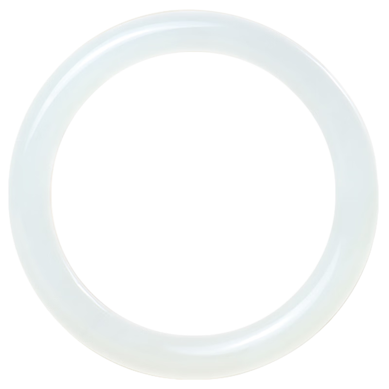 九帛和田玉手鐲羊脂玉白玉鐲子女款平安鐲天然玉石手鐲寬條 圈徑56-57mm