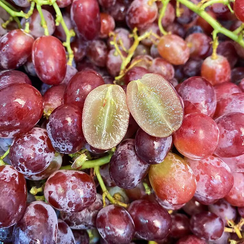澳洲克瑞森红提无籽提子脆甜多汁精选新鲜葡萄时令水果 2斤