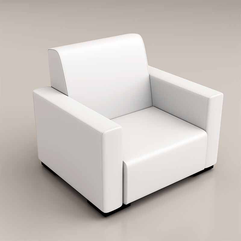 红同贵宾接待办公会议室奶茶店小型休闲皮沙发现代简约商务会客休息区