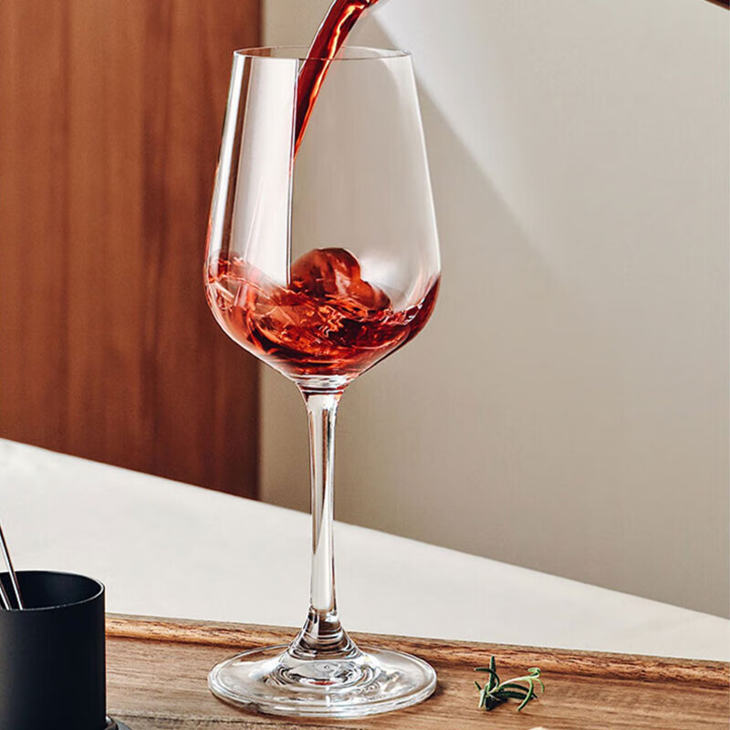 格娜斯（CRISTALGLASS）波尔多红酒杯水晶玻璃高脚杯8件酒具套装 家用6个葡萄酒杯醒酒器