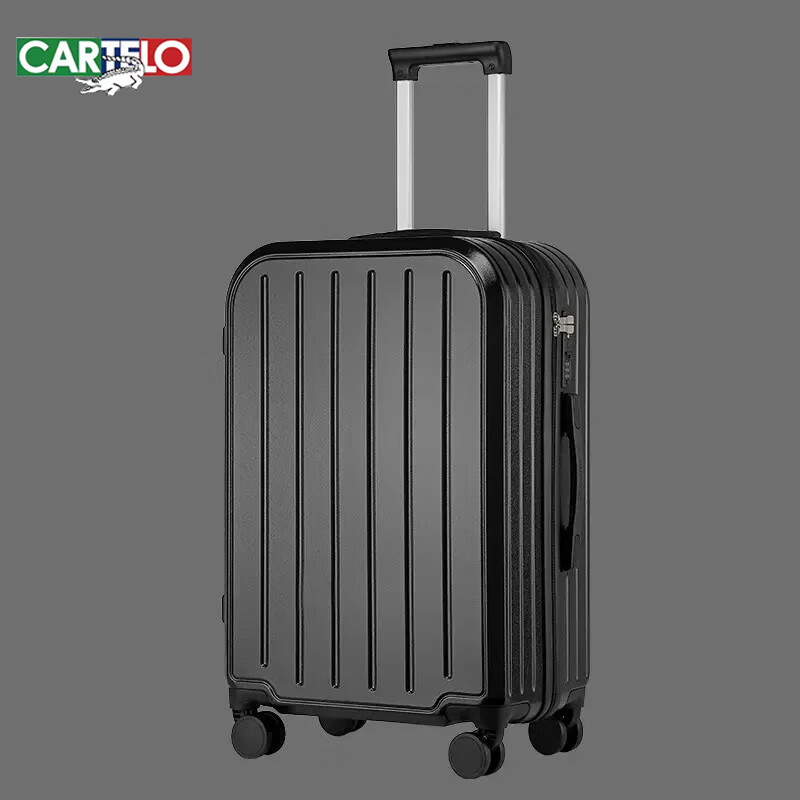 cartelo)行李箱旅行箱男拉杆箱铝框密码箱学生商务出差结婚大容量皮箱