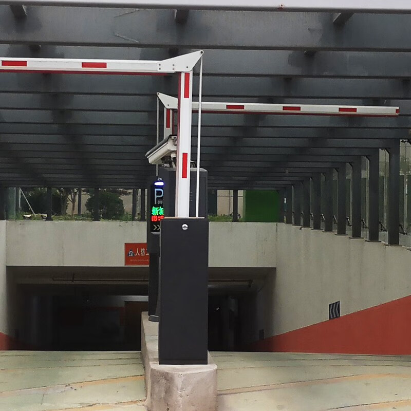 道闸杆折臂杆地下车库曲臂道闸杆停车场90°180°限高杆折叠拦杆 曲臂