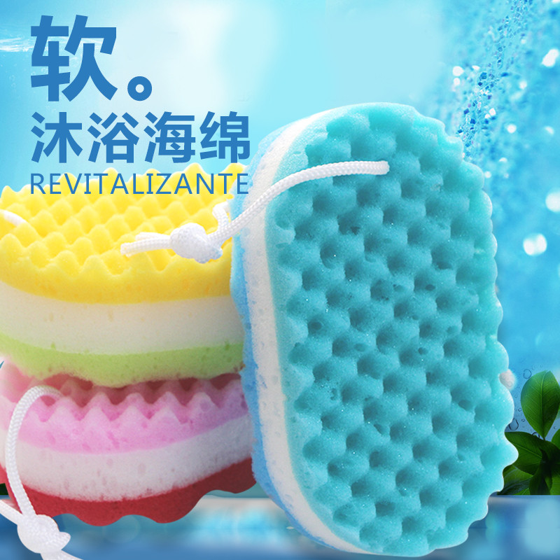 欧开成人沐浴海绵擦 海藻绵沐浴球浴花女成人洗澡起泡海绵神器搓澡巾