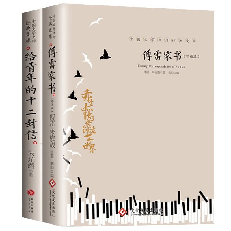傅雷家书 给青年的十二封信（2册）中国文学大师经典文库课外阅读书籍故事书必读名著
