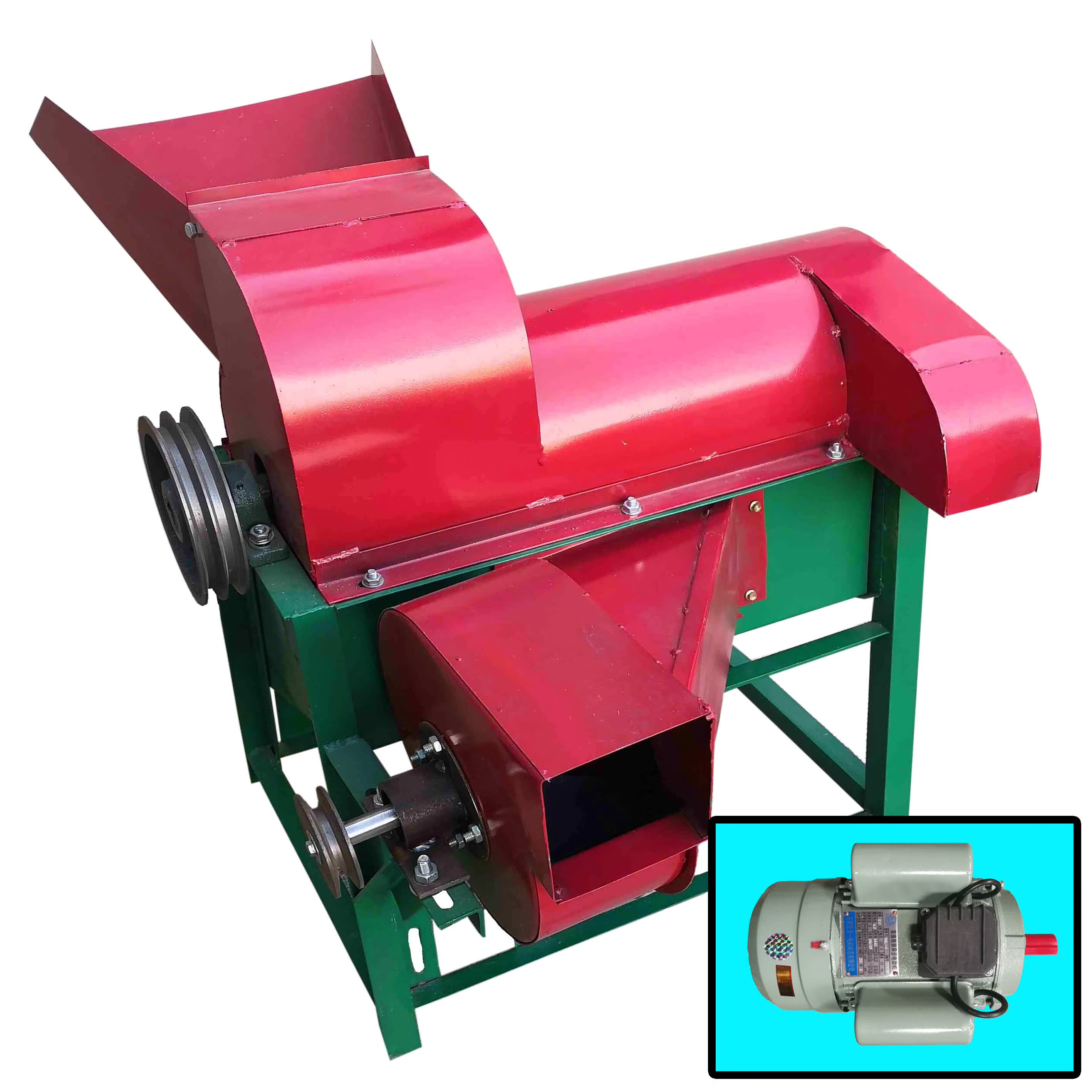 侠电动谷子脱粒机中型谷穗脱粒机家用小型打谷机农用打谷小米脱粒机