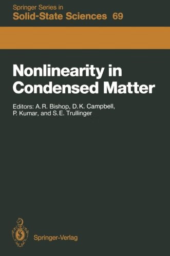 预订 nonlinearity in condensed matter