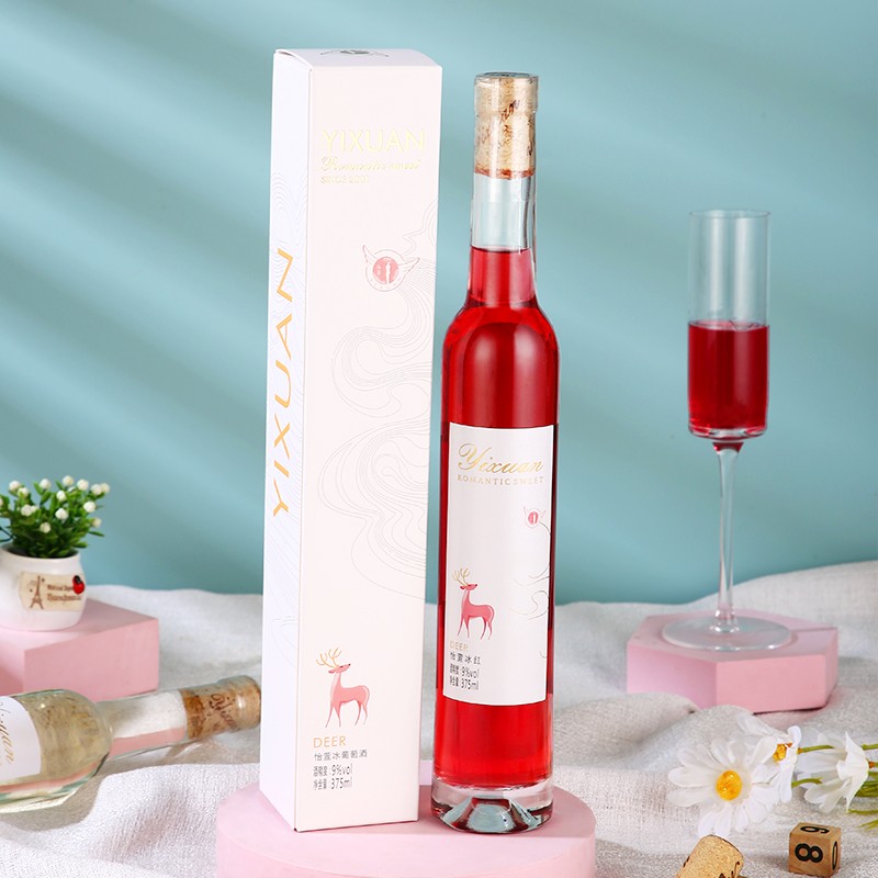怡萱冰酒甜型葡萄酒冰红冰白红酒 冰红(375ml*1瓶)