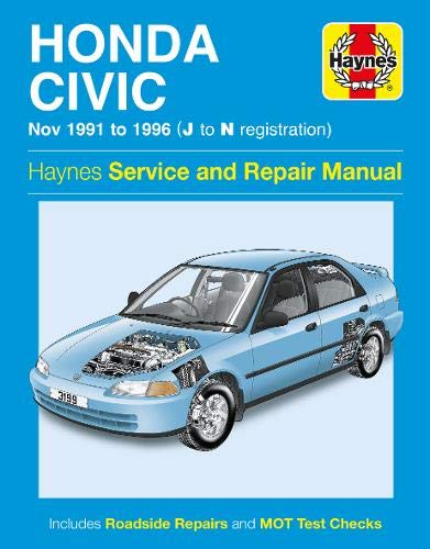 Honda Civic (Nov 91 - 96) Haynes Repair Manual
