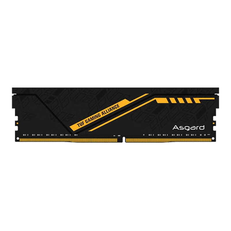 阿斯加特（Asgard）內(nèi)存套裝 DDR4 3200/3600 XMP超頻散熱馬甲臺式機(jī)內(nèi)存條 華碩TUF聯(lián)名黑橙甲/白橙甲/吹雪聯(lián)名 TFU聯(lián)名DDR4 3200 16G(8G*2)