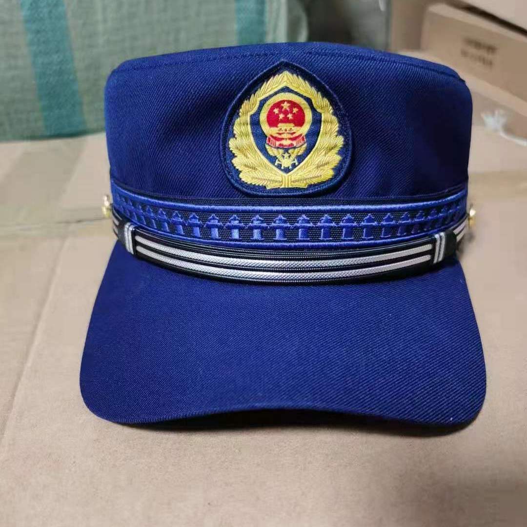定制适用消防训练帽冬季火焰蓝夏消防员作训帽救援消防备勤服帽子 消