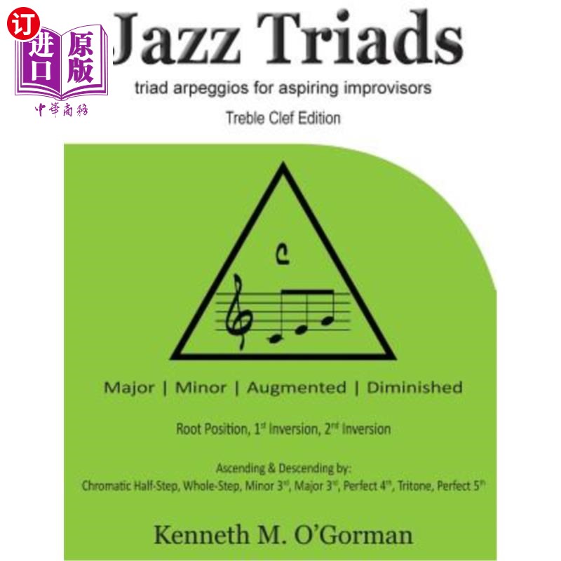 海外直订jazz triads: triad arpeggios for aspiring improvisors