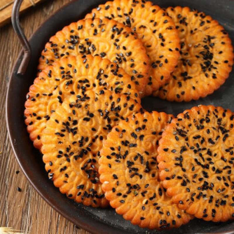 玛格莉特黑芝麻味老式饼干整箱5斤小包装香酥花生多种口味早餐休闲