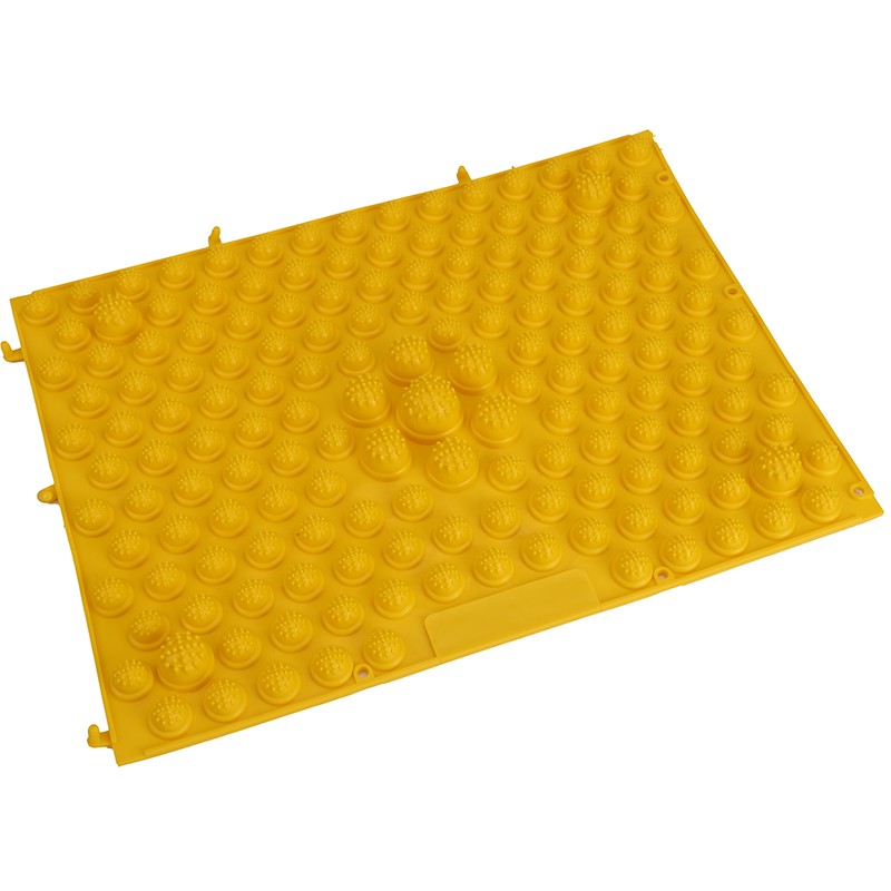 乃力趾压板 超大超痛版指压板 跑男趾压板 脚底足底按摩垫 黄色(两片