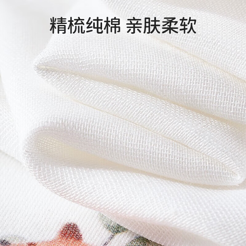 欧孕(OUYUN)汗巾儿童纯棉幼儿园隔汗巾男童女童宝宝吸汗巾婴儿垫背止汗巾秋冬 【6层纱布】 蔬菜车队 5条装 M码 (五条装)