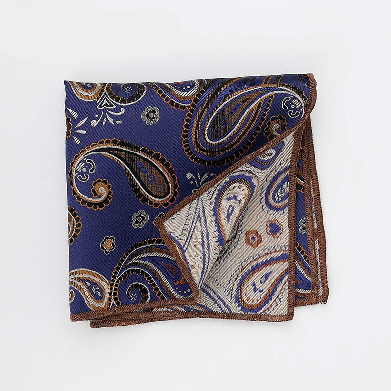 欧美复古佩斯利花纹胸巾口袋巾男25cm商务西装胸口巾小方巾手帕 口袋