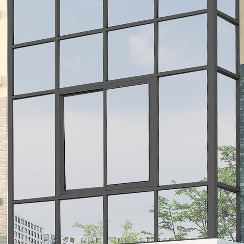 萦娪防晒隔热膜玻璃窗户贴纸遮光贴膜阳台单向透视隐私静电玻 高清绿