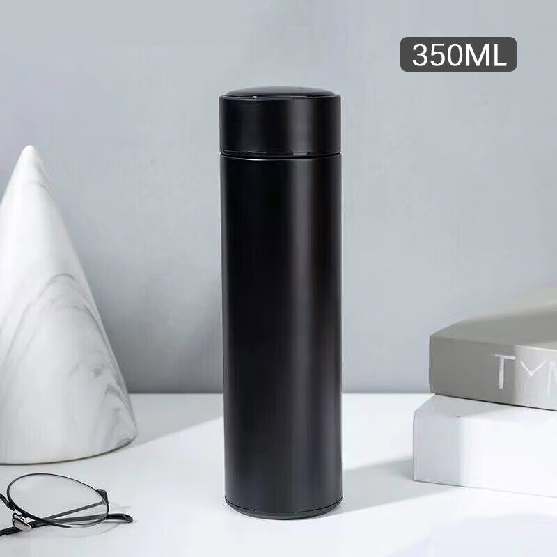 304不锈钢保温杯泡茶便携商务水杯男女高颜值简约水杯保温杯 乳白色250ml 曜石黑-双层不锈钢