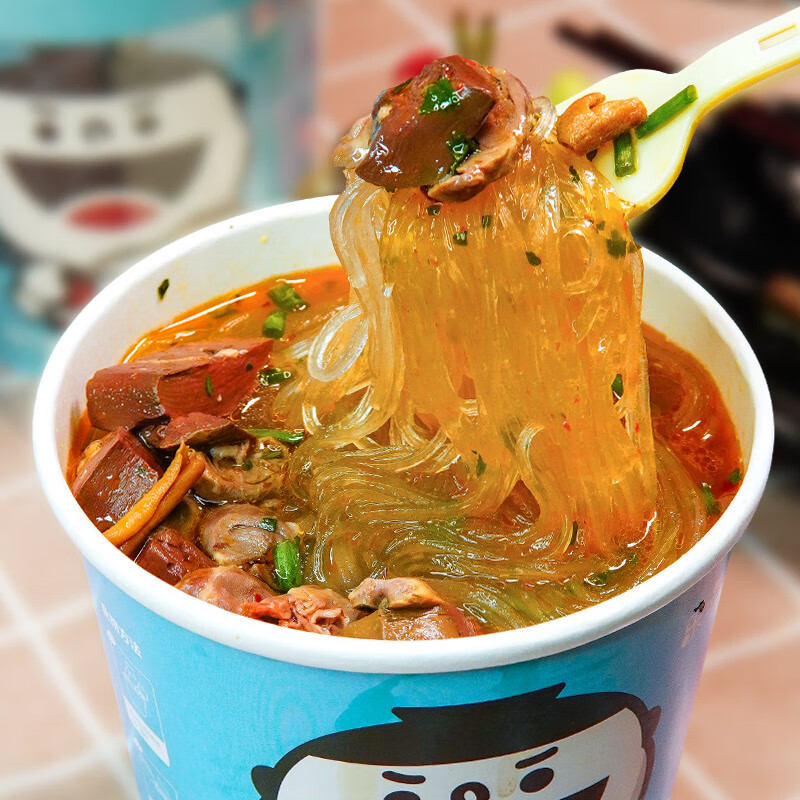 嗨吃家鸭血粉丝桶装方便速食正宗南京特产老鸭汤粉丝 嗨吃家鸭血粉丝
