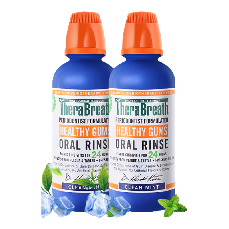 TheraBreath��˹��ʿ����ˮ�����־����ܽ���473ml*2�º����³־������� 133.3Ԫ