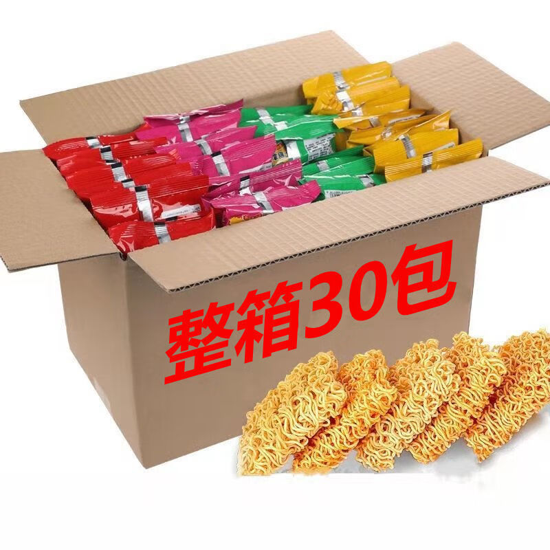 【买50包+50包】派力特掌心脆干吃面火鸡面干脆面方便面整箱 25包+5包【实发30包】 大家都在选【多口味混装】