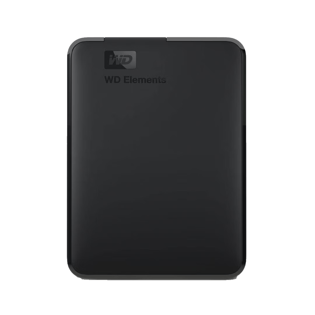西部数据(WD) 4TB移动硬盘 6cm便携式外置硬盘 USB3.0高速传输 即插即用 PC/Mac兼容 轻薄便携数据存储 黑色 4 TB